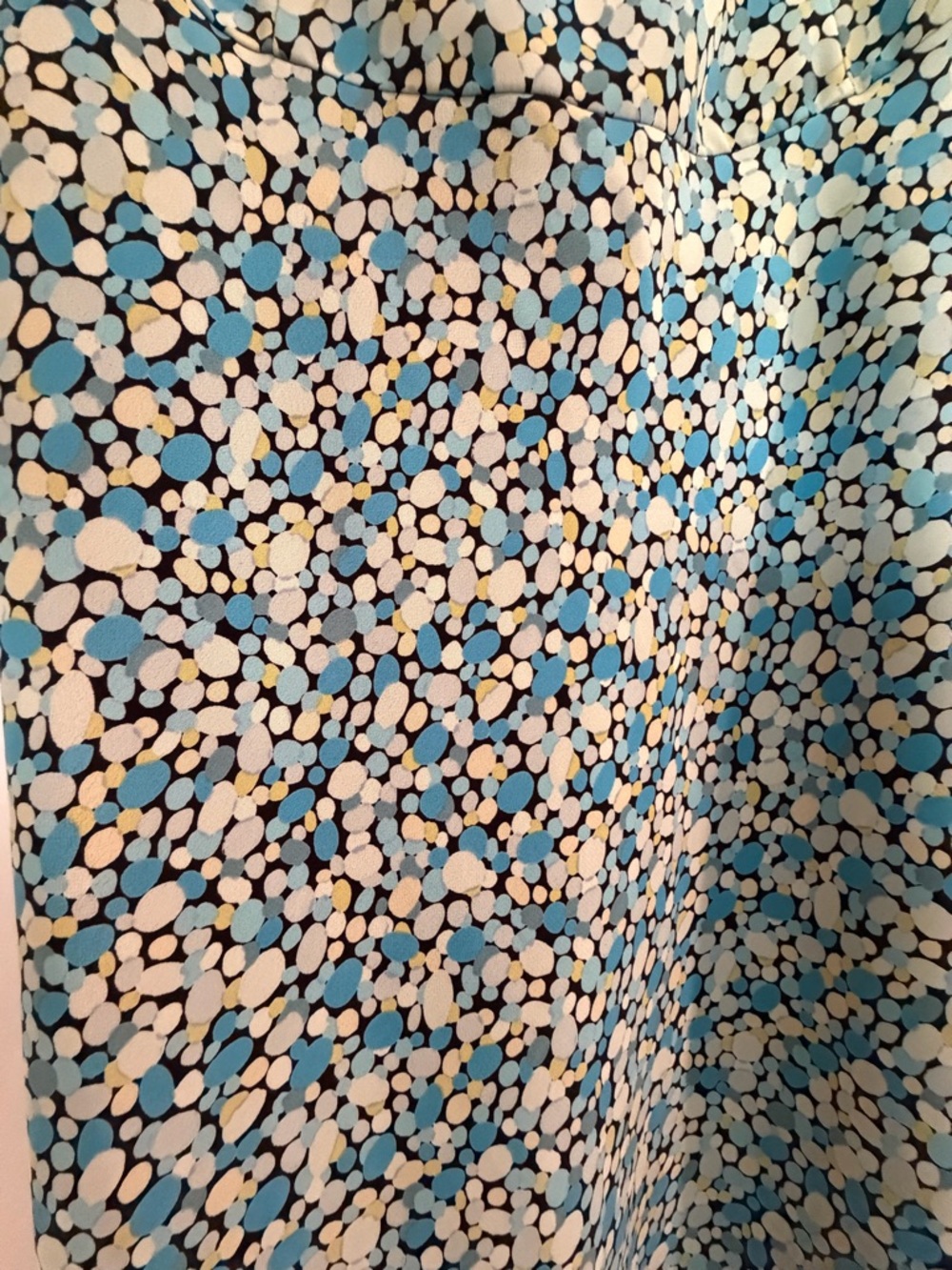Vintage Y2k Express Blue Floral Midi Slip Skirt - Picture 3 of 6